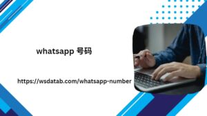 whatsApp 号码