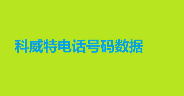 肯尼亚电话号码数据